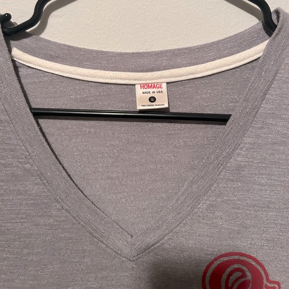 Homage | Ohio State University Vintage V Neck Tee - Picture 4 of 4